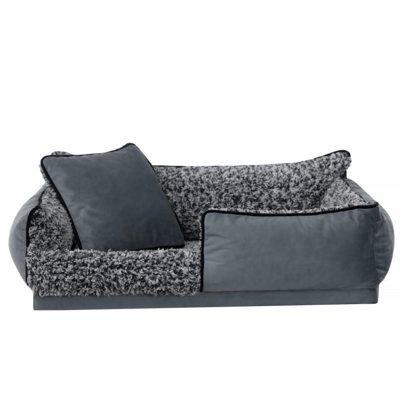 Sales Core Bett für kleine und mittelgroße Hunde, Stilvolles Sofa für Tiere mit einem bequemen Kissen, Schlafplatz für Ihr Haustier mit Einer weichen Matratze, Langlebiges und Elegantes für Hunde