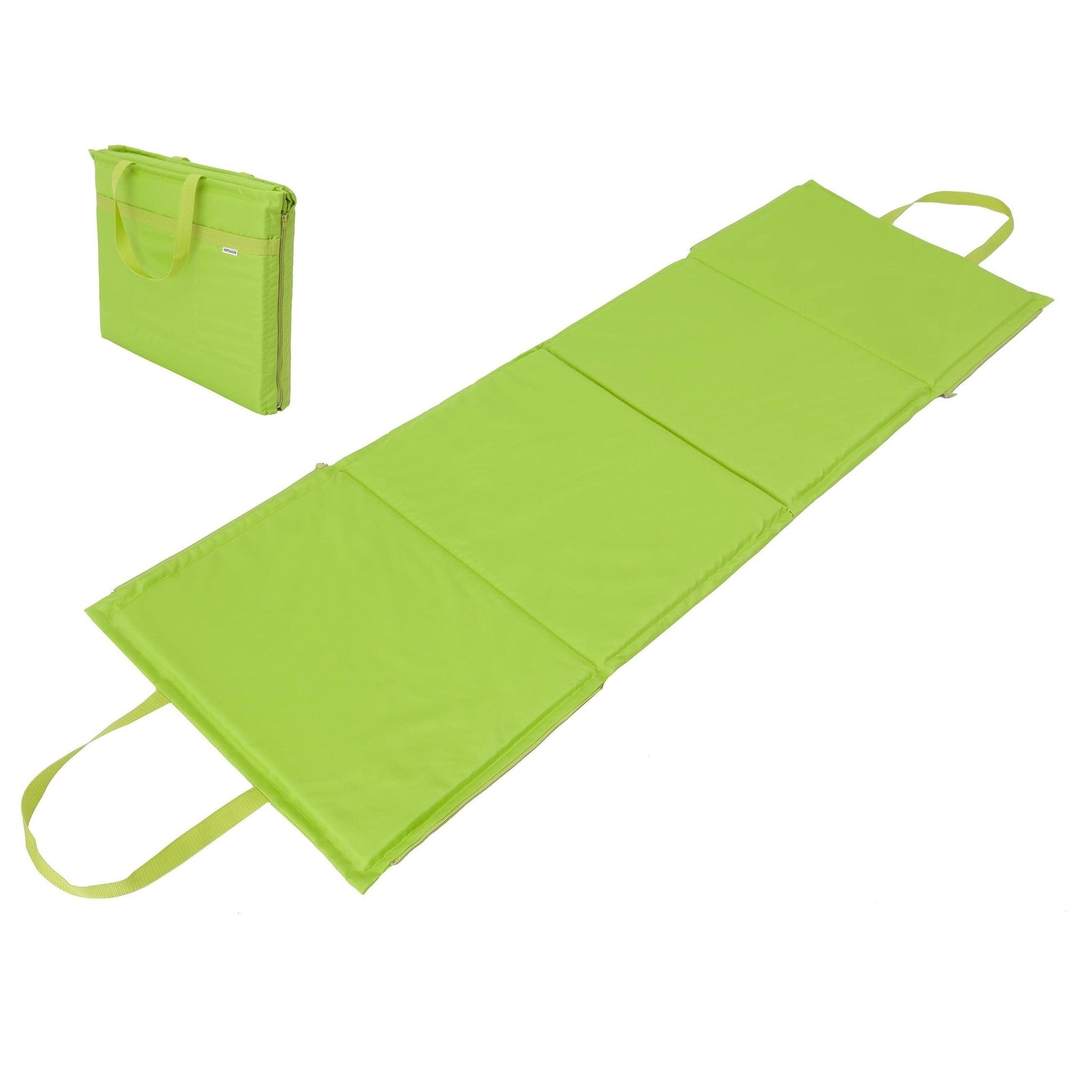 Sales Core Strandmatte faltbar auf die Größe Einer 2in1 Tasche, Strandtasche, Loungematte, Gartenliege, Gartenkissen, Picknickkissen mit Kissenfunktion