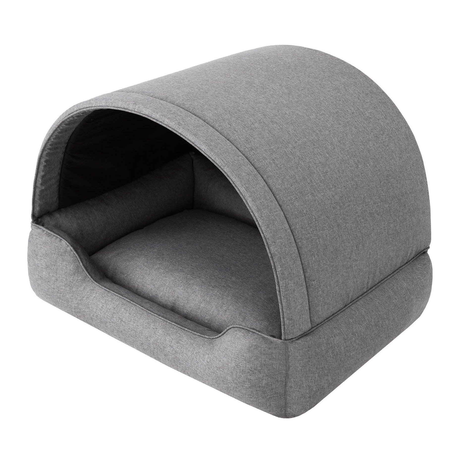 Sales Core EIN höhlenförmiges Hundebett, eine Hundehütte mit versteiftem Dach, EIN Hundeheim mit weicher Matratze.