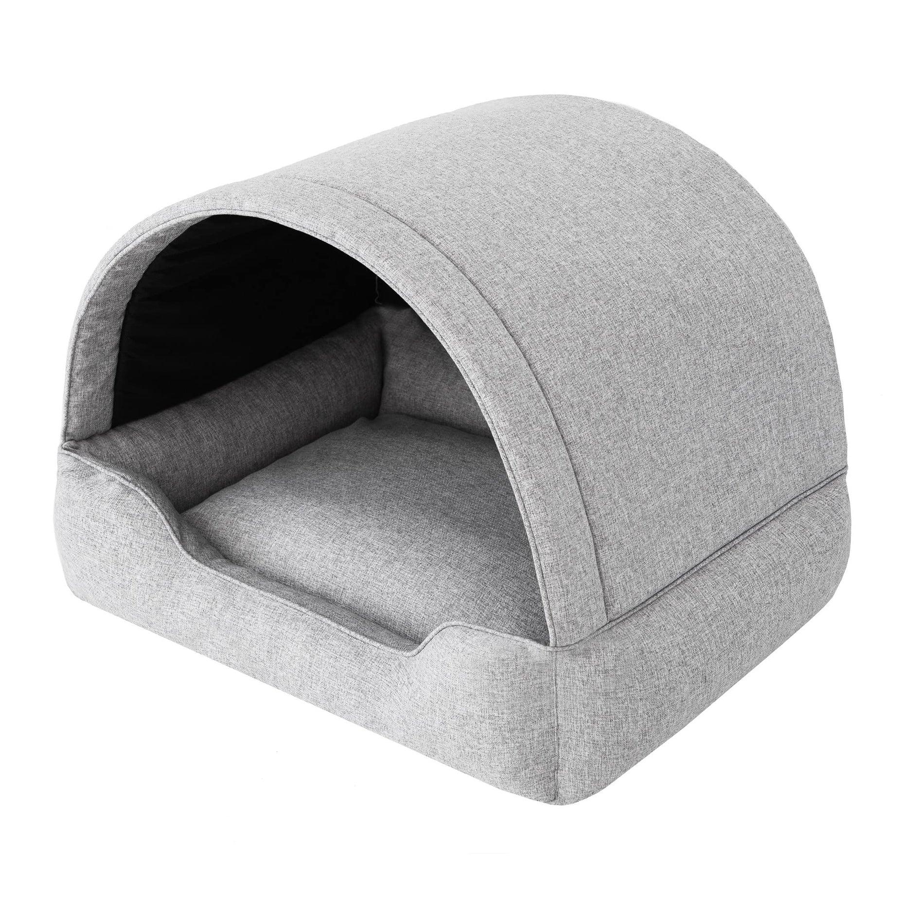 Sales Core EIN höhlenförmiges Hundebett, eine Hundehütte mit versteiftem Dach, EIN Hundeheim mit weicher Matratze.